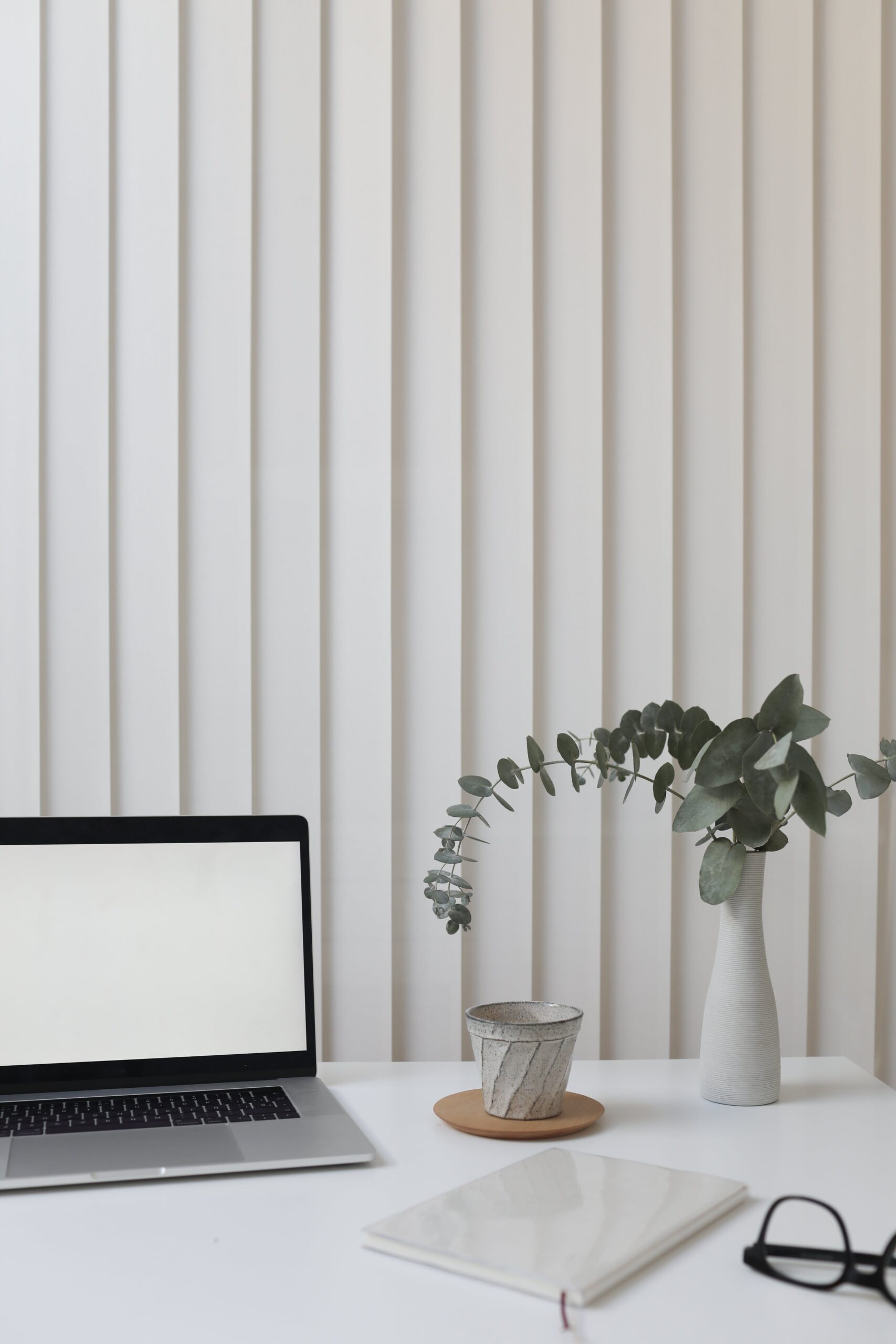 laptop on a desk